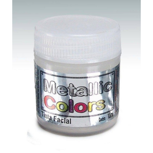 PINTURA FACIAL METALICA BRANCO PEROLA 15ML