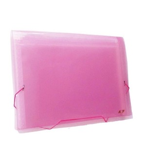 PASTA SANFONADA A4 12 DIVISÓRIAS REF.1027 ROSA ACP