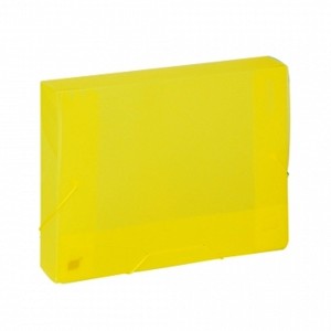 PASTA PLÁSTICA OFÍCIO COM ELÁSTICO REF.CX040S AMARELO YES