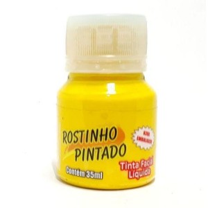 PINTURA FACIAL AMARELO 35ML ROSTINHO PINTADO