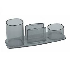 PORTA LÁPIS/CLIPS/LEMBRETE REF.741 REDONDO FUMÊ ACRIMET