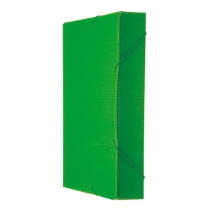 PASTA PLÁSTICA POLIONDA 5,5CM VERDE POLIBRAS