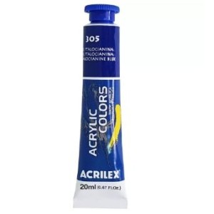 TINTA ACRÍLICA BISNAGA 20ML 305 AZUL FTALOCIANINA ACRILEX