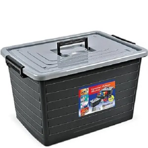 CAIXA ORGANIZADORA CONTAINER COM RODAS 50 LITROS ARQPLAST