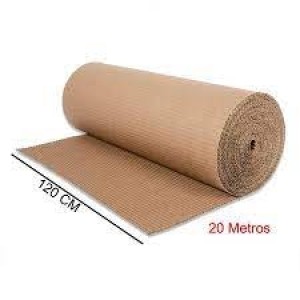 BOBINA DE PAPELÃO ONDULADO 120cm X 20m