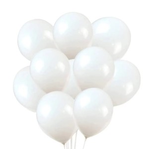 BEXIGA BRANCA Nº9 COM 50 UNIDADES HAPPY DAY