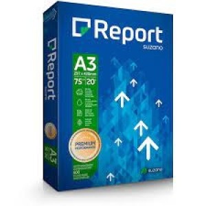 PAPEL SULFITE A3 BRANCO 75 G/M² COM 500 FOLHAS REPORT