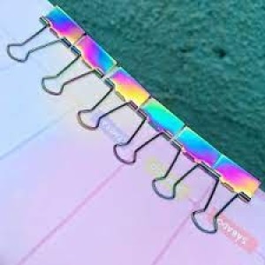 BINDER CLIPS HOLOGRAFIC COM 6 UNIDADES BRW