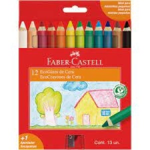 ECOGIZ DE CERA 12 CORES 141412 FABER CASTELL