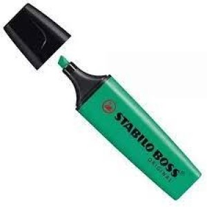 MARCA TEXTO BOSS VERDE ESCURO NEON STABILO