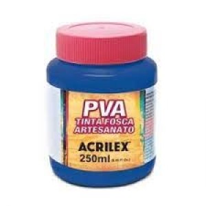TINTA PLÁSTICA PVA 250ML 501 AZUL TURQUESA ACRILEX