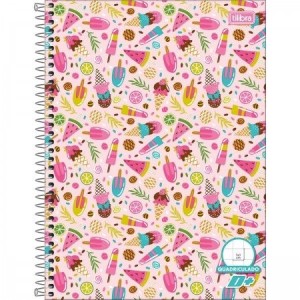 CADERNO 96FLS 1,0x1,0 QUADRICULADO UNIVERSITÁRIO CAPA DURA ESPIRAL D+ TILIBRA