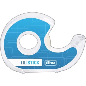FITA ADESIVA INVISÍVEL ACEITA ESCRITA 18MM x 7,6M COM APARELHO TILIBRA