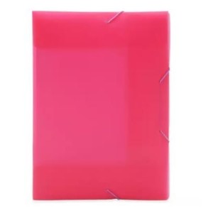 PASTA PLÁSTICA A4 ABA ELÁSTICO PINK 0442 DELLO