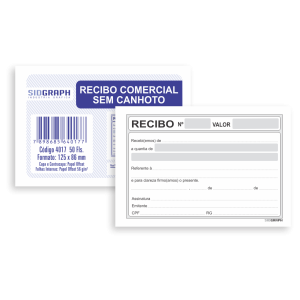 RECIBO COMERCIAL SEM CANHOTO 50FLS SIDGRAPH