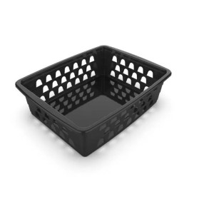 CESTO MULTIUSO MÉDIO PRETO  REF.0592 19x14,5x7CM UNINJET