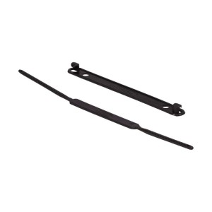 GRAMPO TRILHO PLÁSTICO PRETO PACOTE C/50 UNIDADES CARBRINK