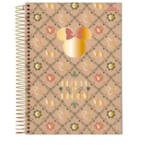 CADERNO 80FLS 1 MATÉRIA UNIVERSITÁRIO CAPA DURA ESPIRAL MICKEY/MINNIE KRAFT JANDAIA