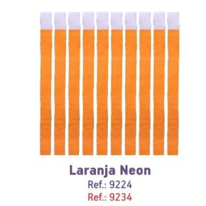 PULSEIRA DE IDENTIFICAÇÃO VIP C/100 UNIDADES LARANJA MAKE